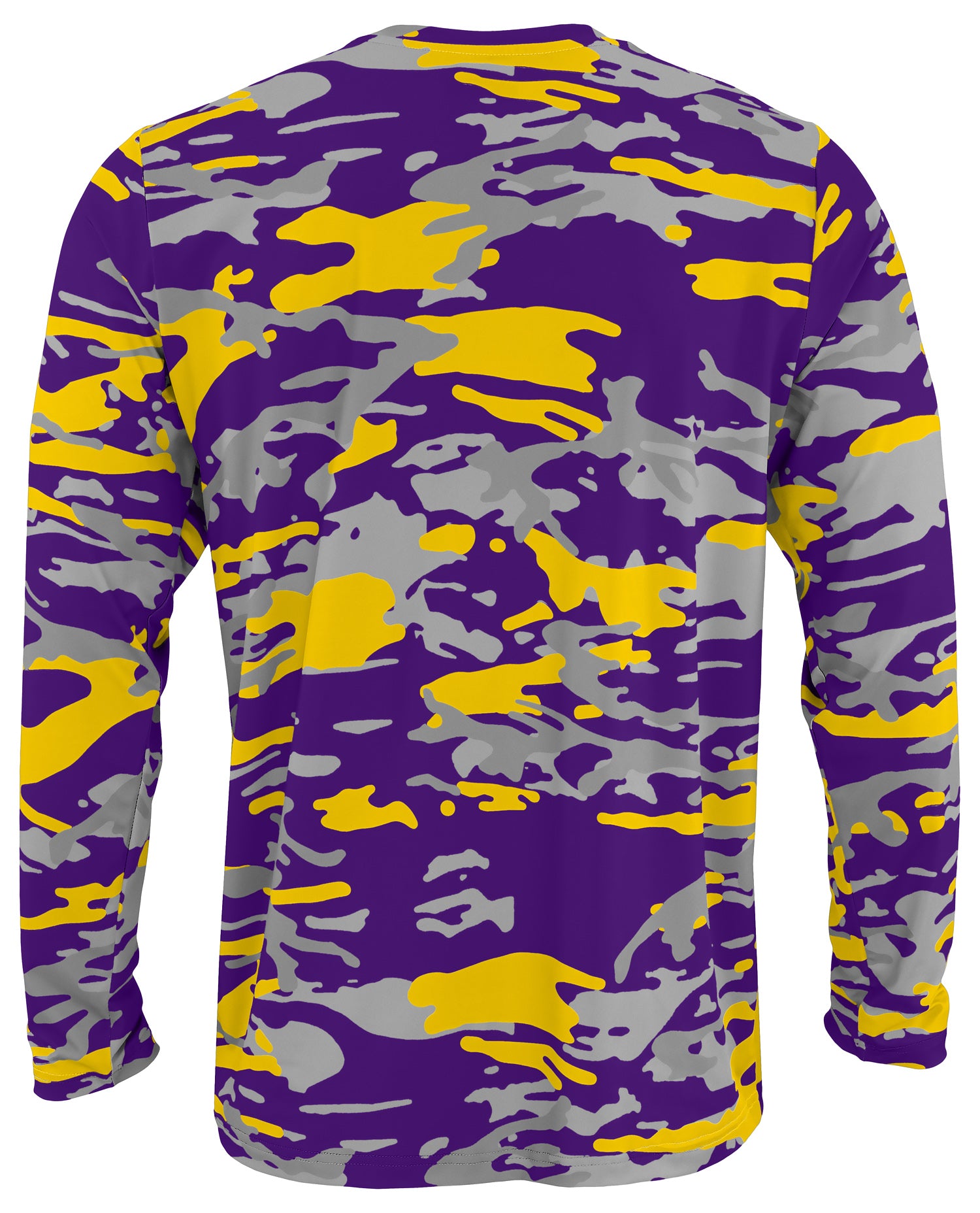 Zubaz NCAA LSU Tigers Men's Alternate Camo Established Long-Sleeve T-Shirt