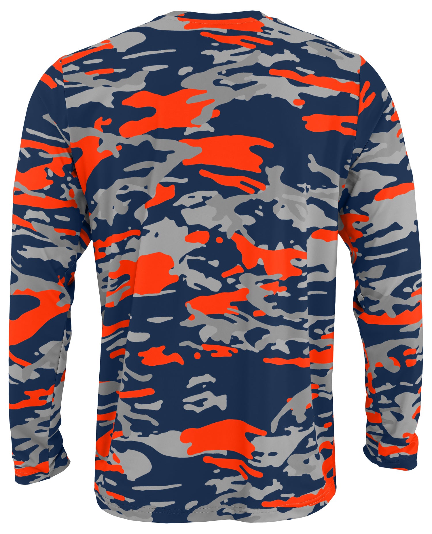 Zubaz NCAA Syracuse Orange Men's Alternate Camo Established Long-Sleeve T-Shirt