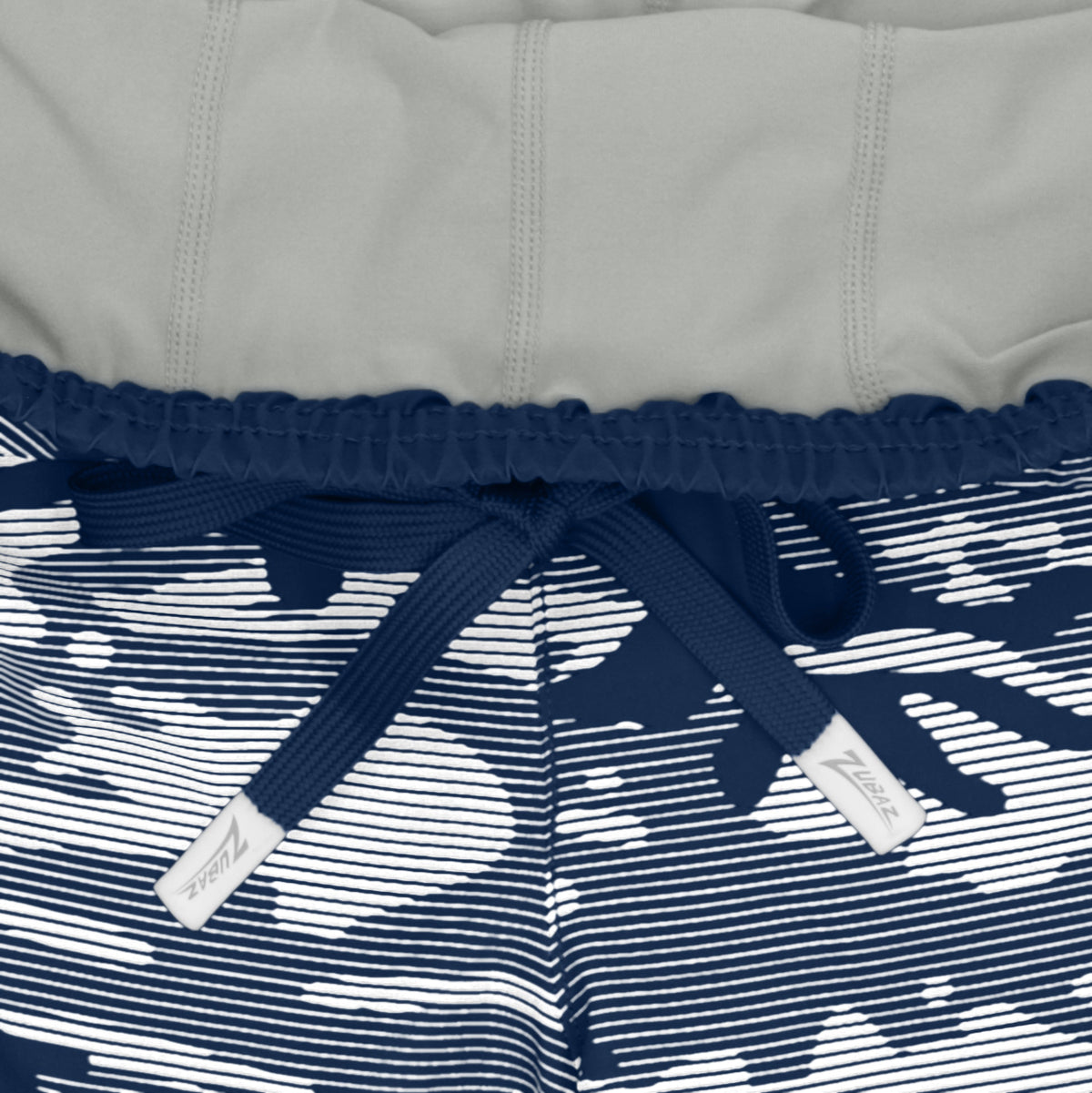 Zubaz NFL Dallas Cowboys Men's Camo Line 5-Inch Compression Shorts with Gray Liners