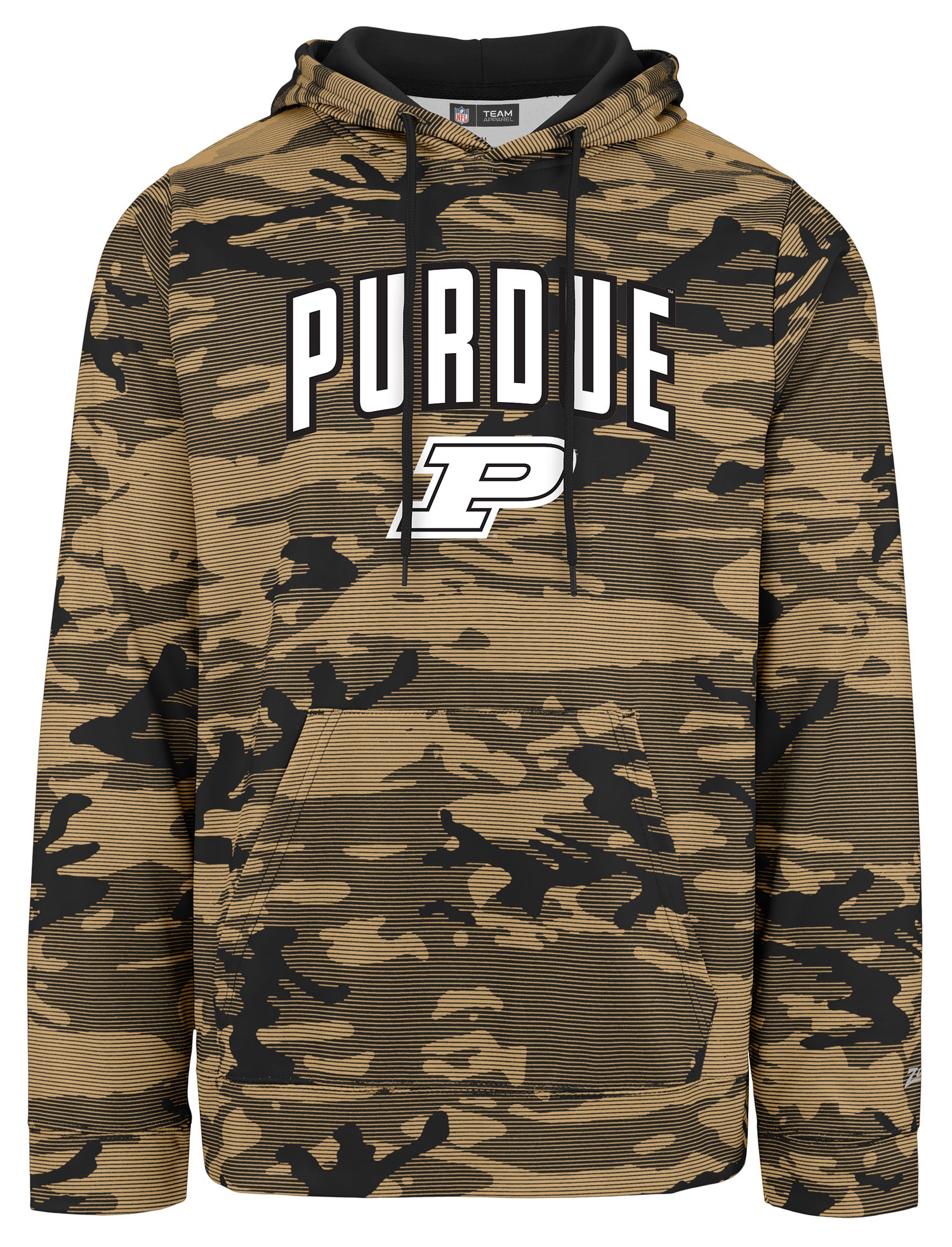 Zubaz NCAA Purdue Boilermakers Men's Arch All-Over Camo Hoodie