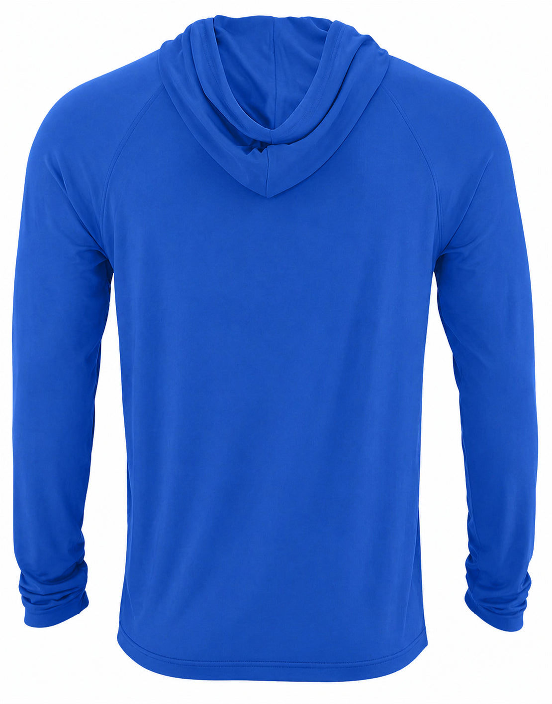 Zubaz NCAA Kansas Jayhawks Men's Team Color Tunnel Lightweight Hoodie - Back