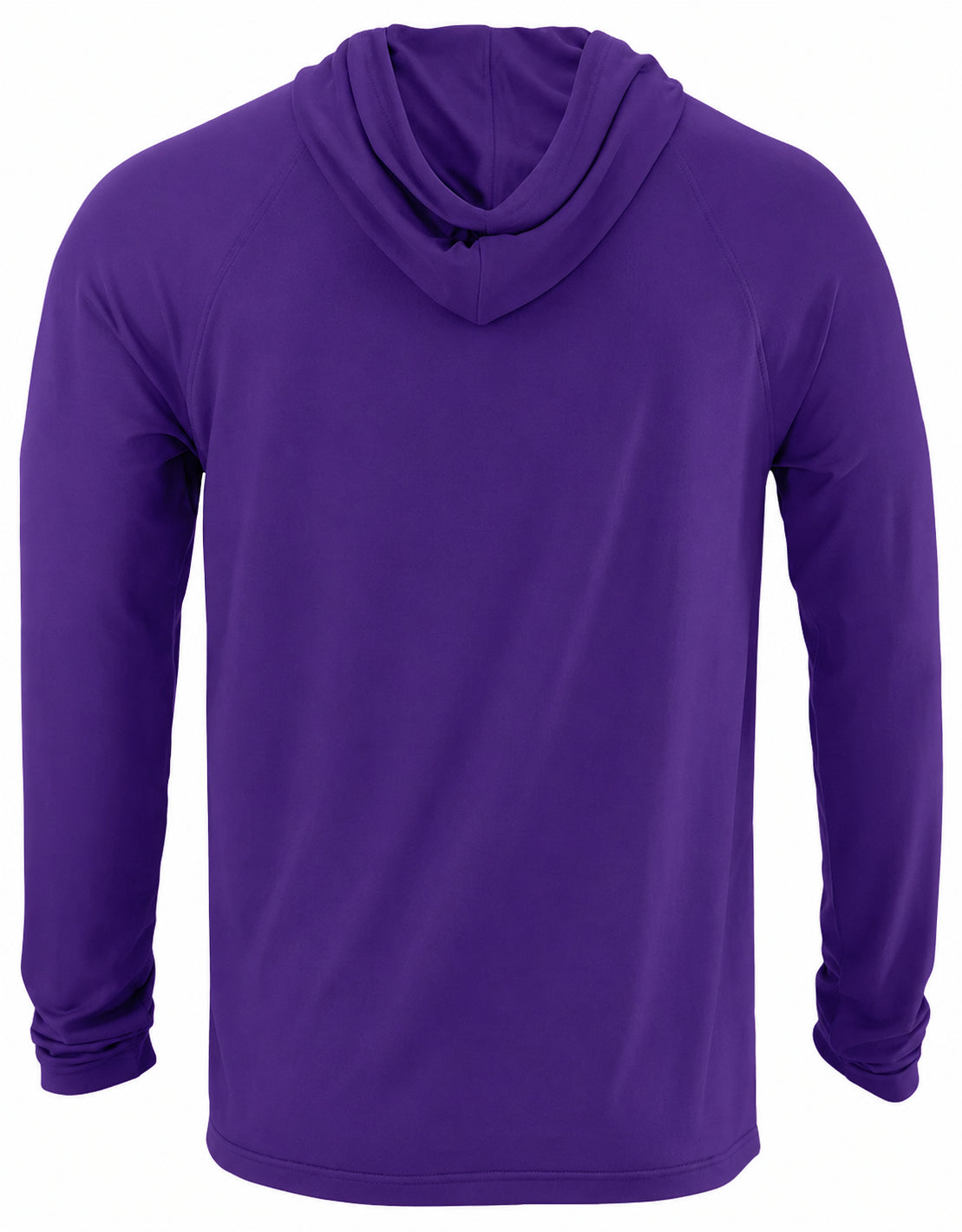 Zubaz NCAA LSU Tigers Men's Team Color Tunnel Lightweight Hoodie - Back
