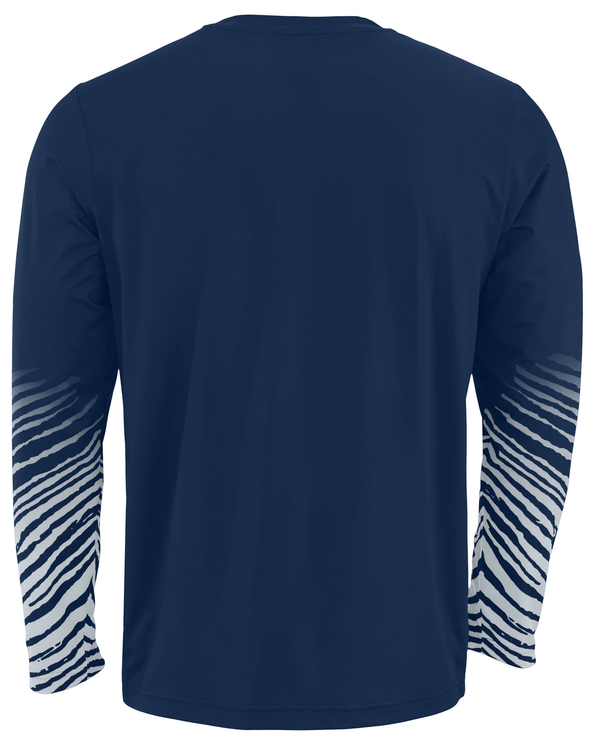Zubaz NFL Men's Team Color Zebra Fade Sleeves Long Sleeve T-Shirt, Dallas Cowboys