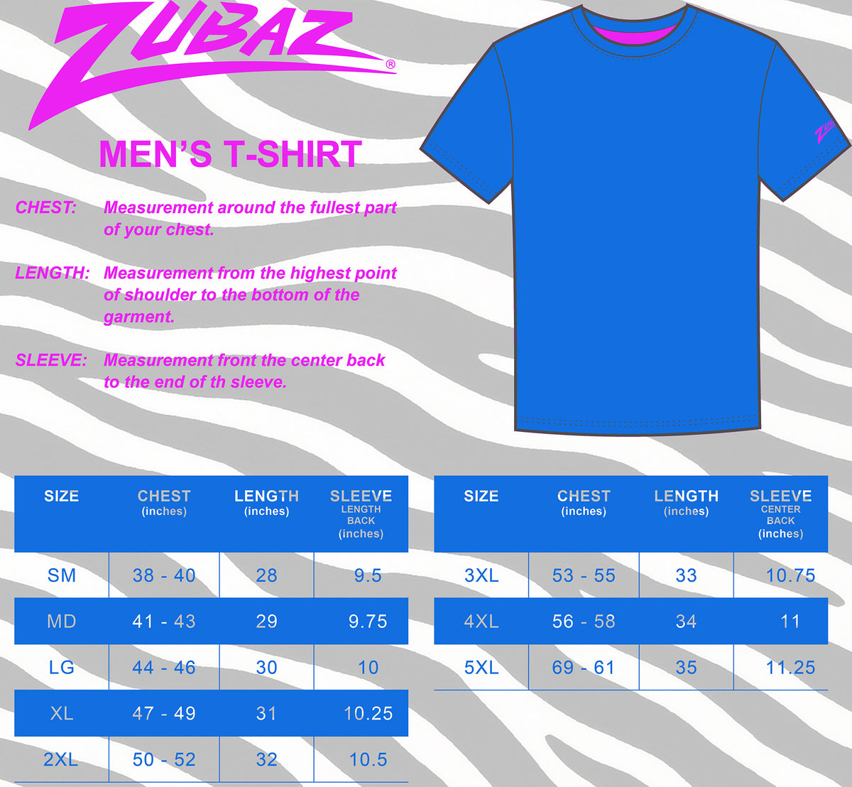 Zubaz NFL Dallas Cowboys Men's Team Color Zebra Fade Short-Sleeve T-Shirt