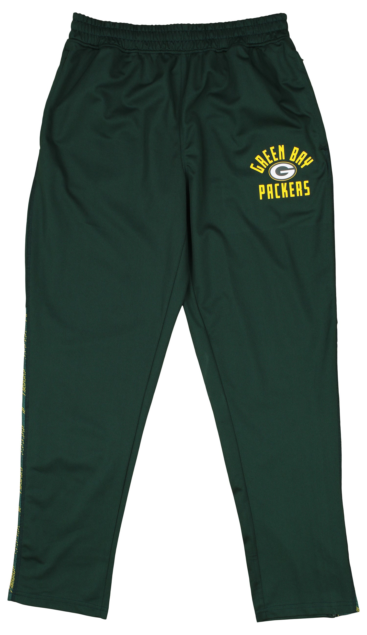 Zubaz NFL MEN Formation Viper Accent Elevated Jacquard Track Pant, GREEN BAY PACKERS