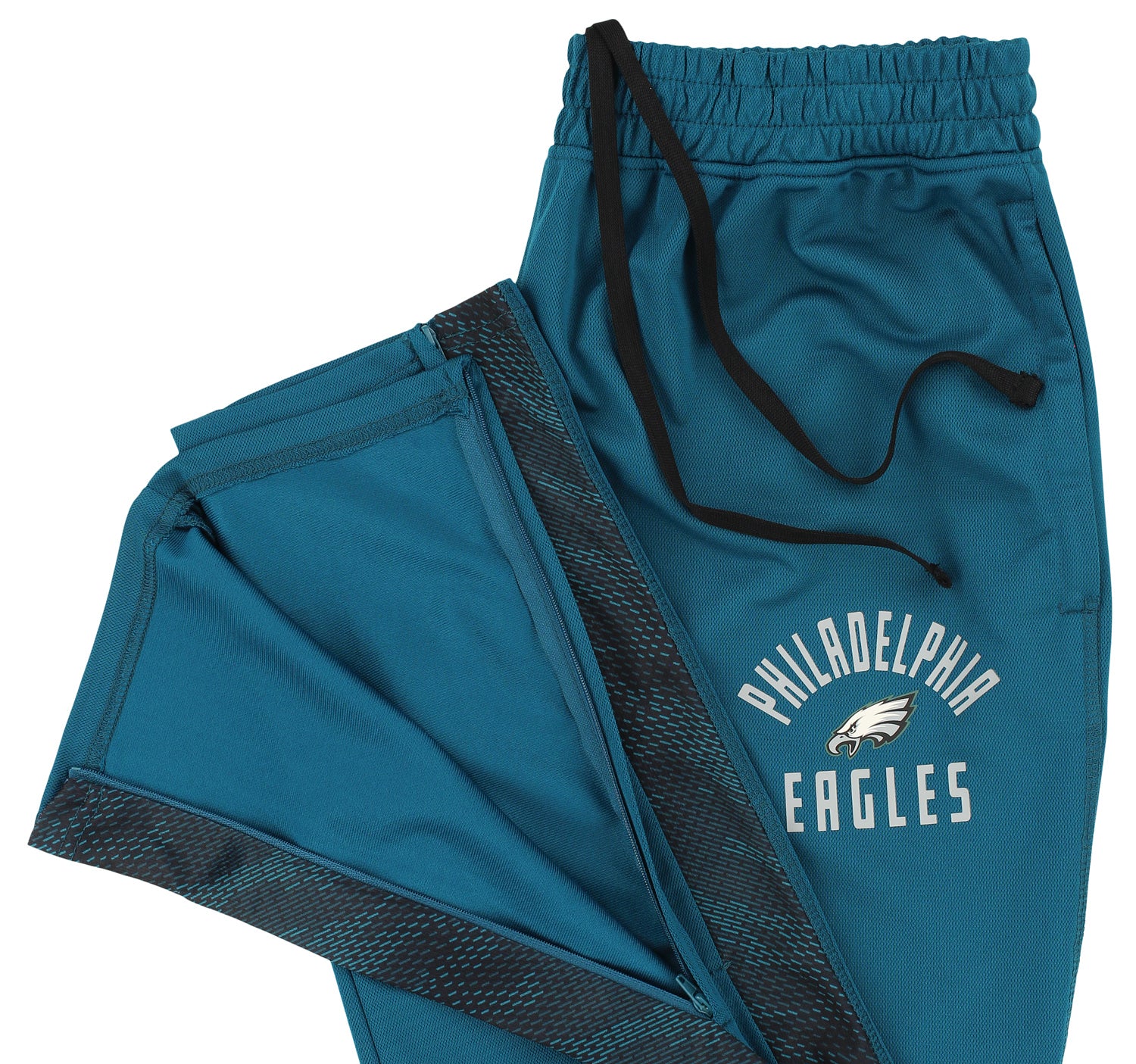 Zubaz NFL MEN Formation Viper Accent Elevated Jacquard Track Pant, PHILADELPHIA EAGLES