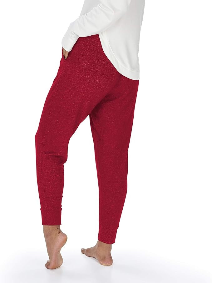 Zubaz NFL San Francisco 49ers Women's Team Color Upright Marled Soft Joggers