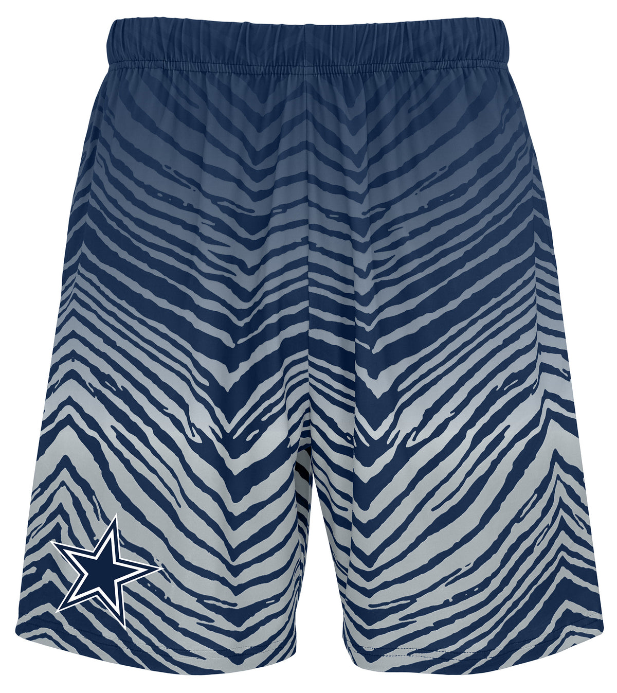Zubaz NFL Dallas Cowboys Men's 7-Inch Zebra Fade Shorts - front