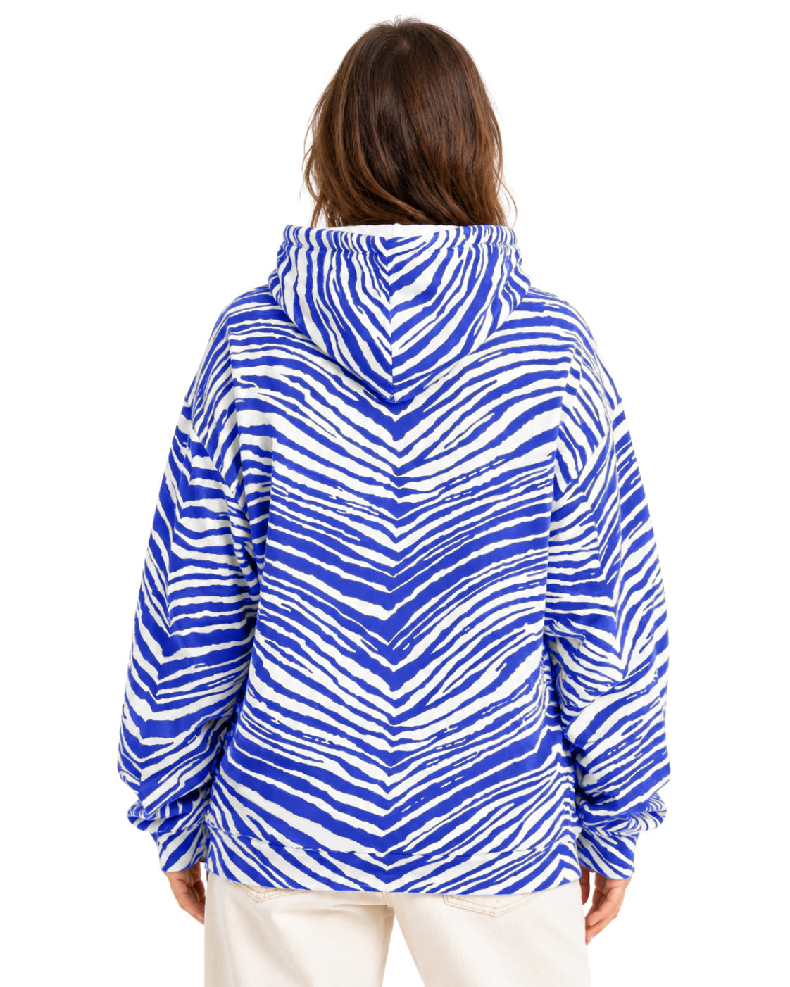 Zubaz NFL Men's & Women's 90s Zebra Mono Hoodie, Buffalo Bills