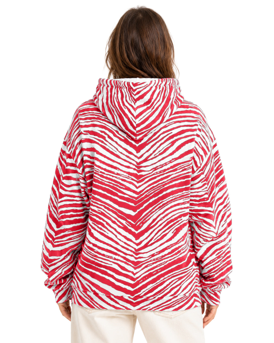 Zubaz NFL Men's & Women's 90s Zebra Mono Hoodie, Kansas City Chiefs