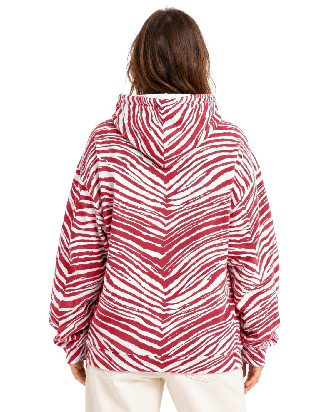 Zubaz NFL Men's & Women's 90s Zebra Mono Hoodie, San Francisco 49ers