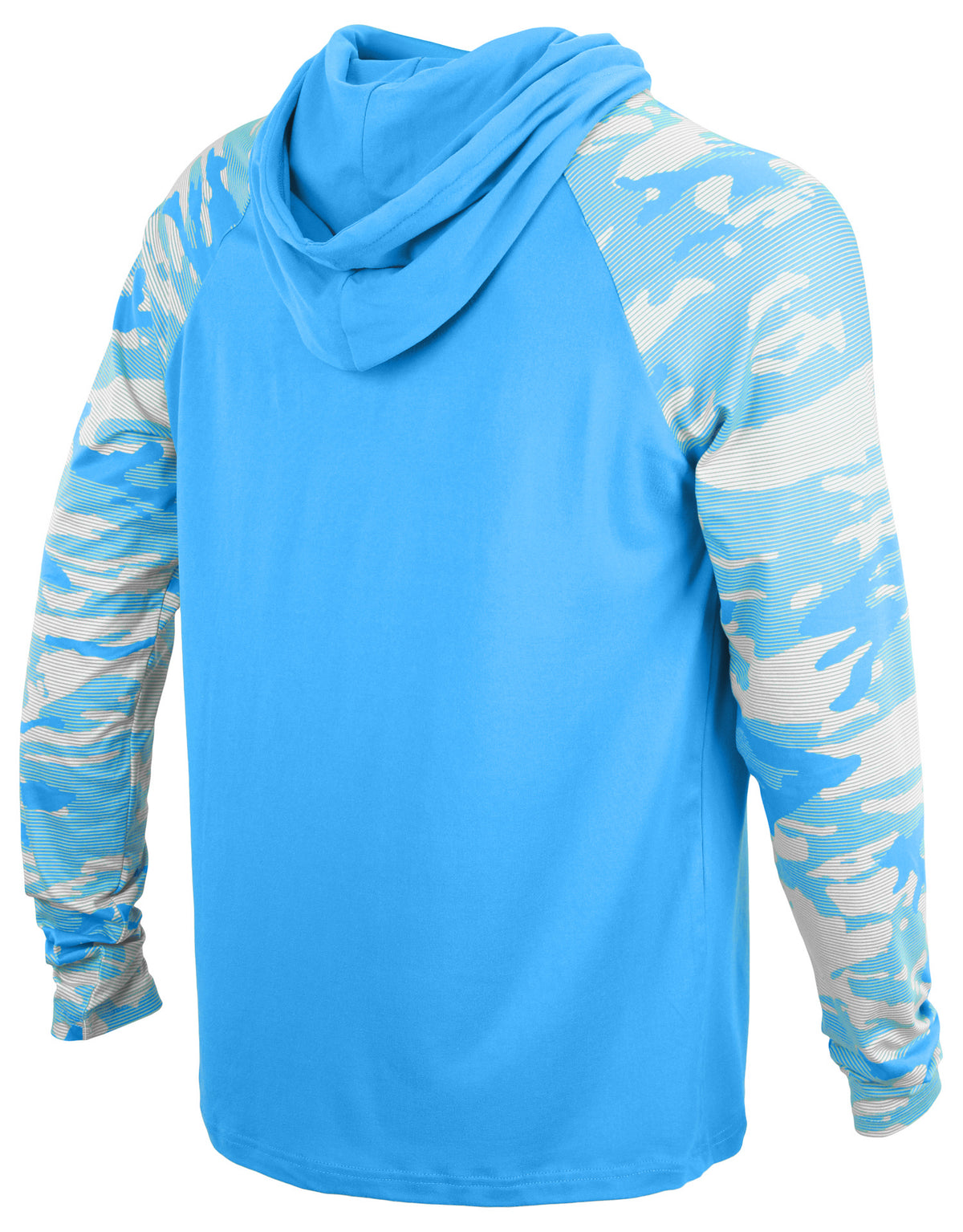 Zubaz NFL Tennessee Titans Men's Team Color Block Camo Line-Sleeve Lightweight 1/4-Zip Hoodie