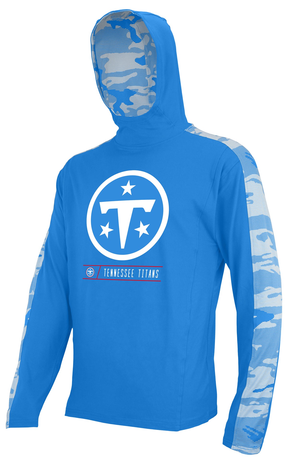 Zubaz NFL Men's Tennessee Titans Elevated Lightweight Hoodie W/ Camo Accents