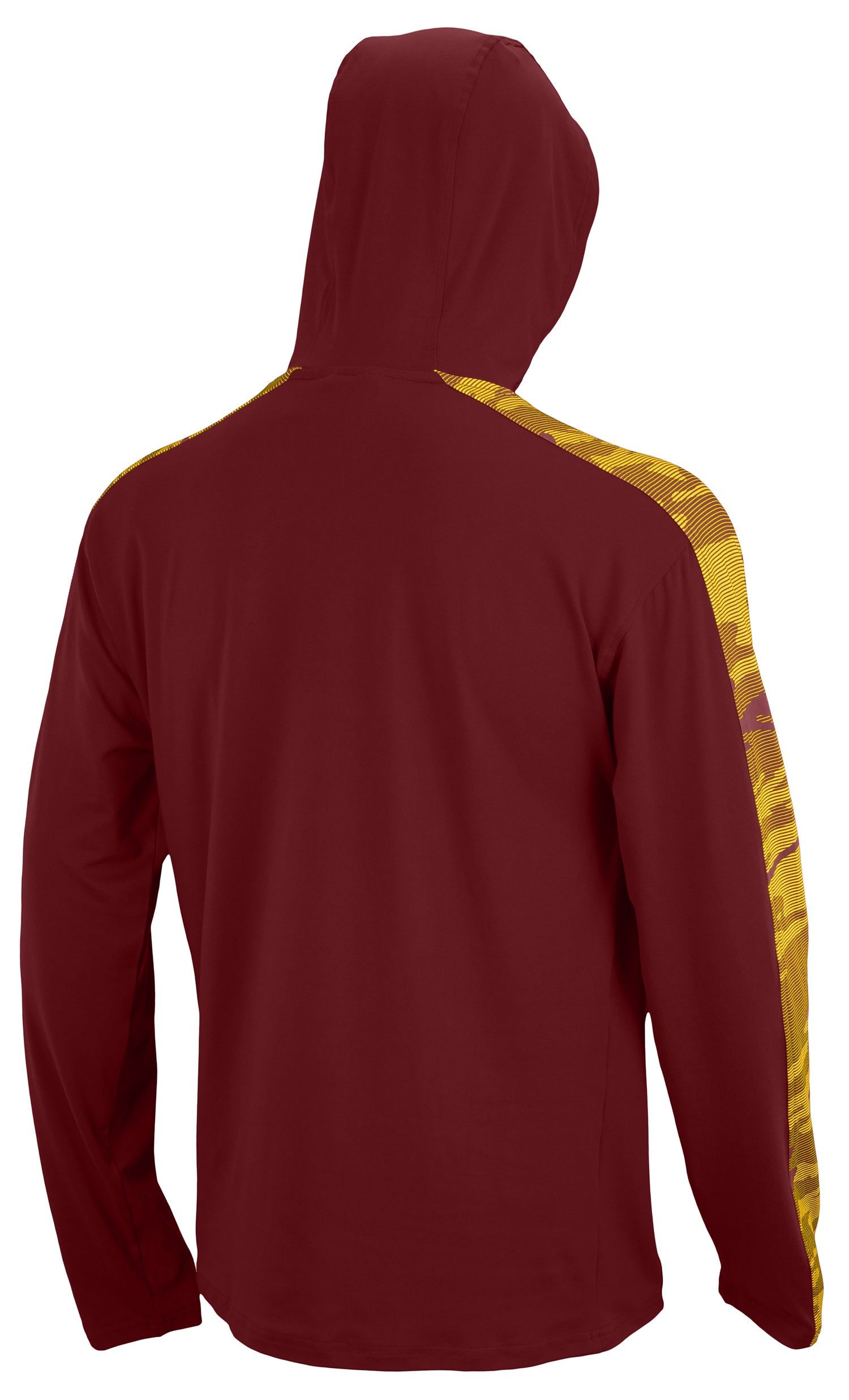 Zubaz NFL Washington Commanders Men's Camo Accent Elevated Lightweight Hoodie