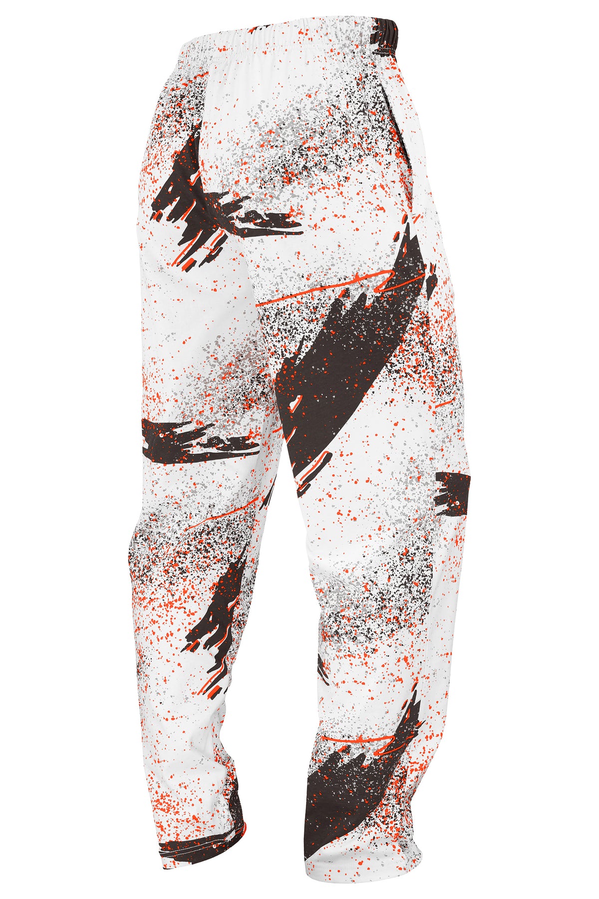 Zubaz NFL Cleveland Browns Adult Unisex 3 Color Confetti Z88 Screen Print Pants