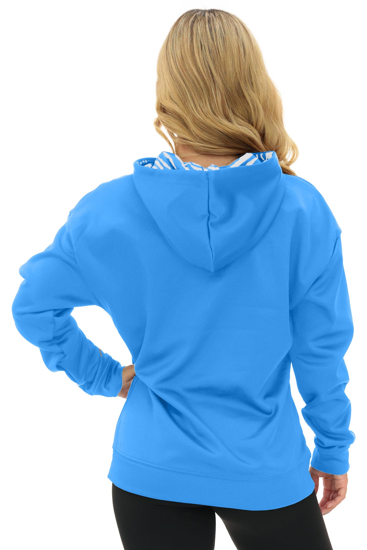 Zubaz NFL Tennessee Titans Women's 2 Color Zebra Free Play Liner Hoodie