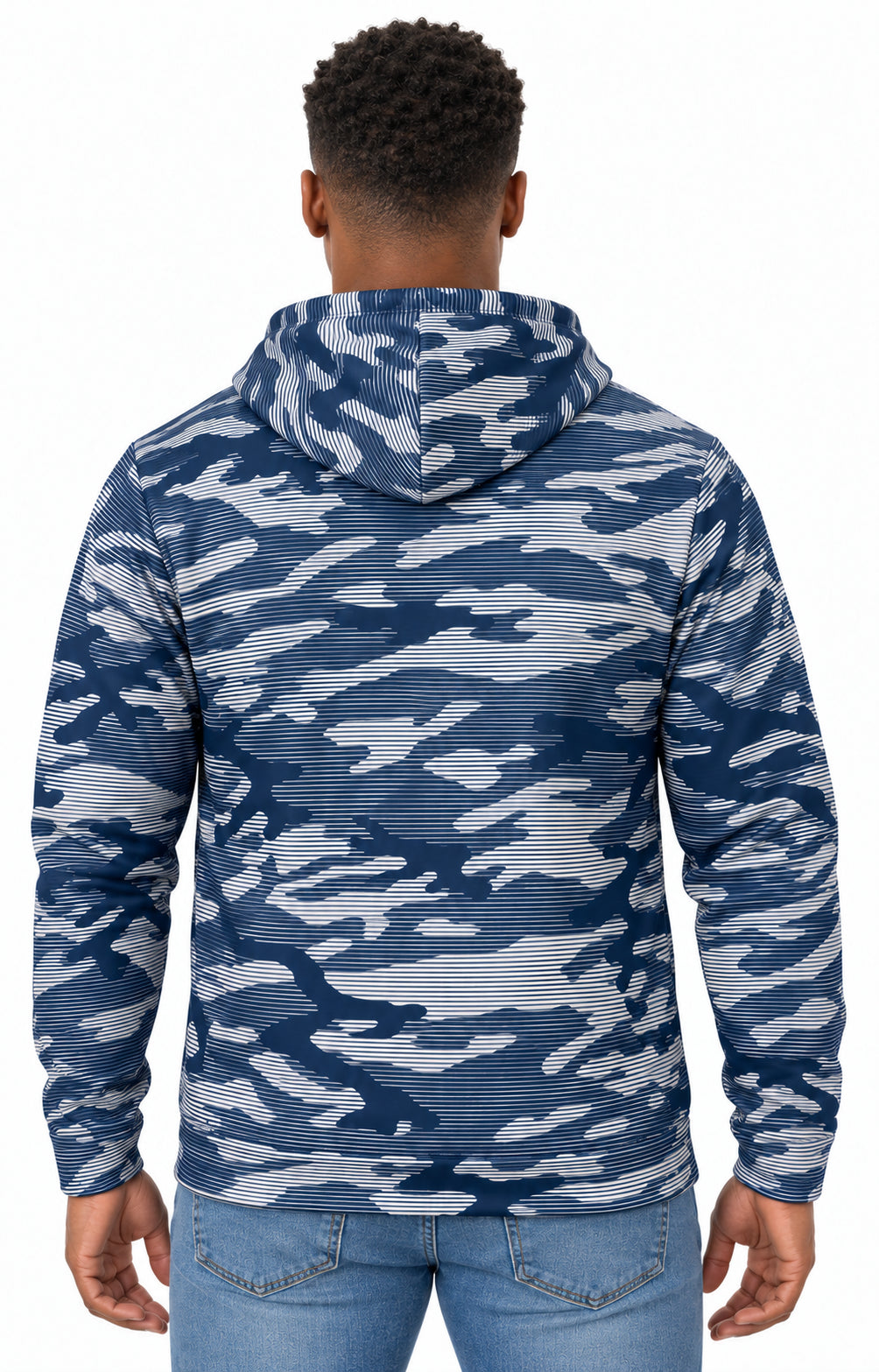 Zubaz NFL Dallas Cowboys Men's All-Over Camo Arch Hoodie
