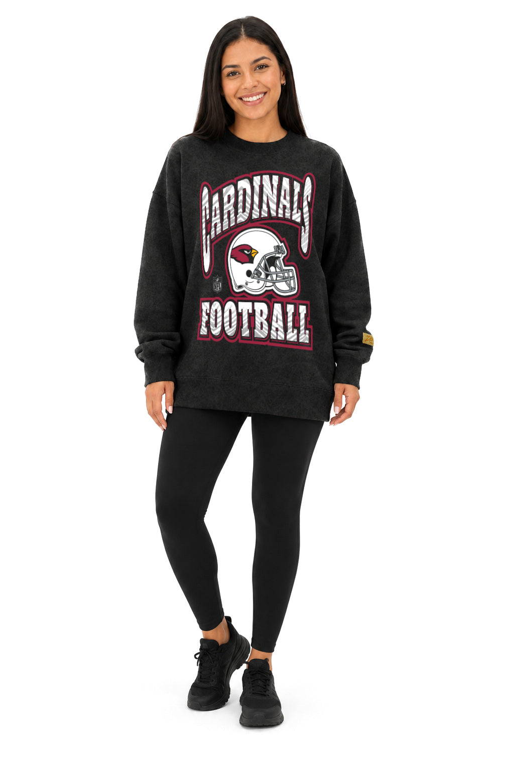Zubaz NFL Arizona Cardinals Adult Unisex 90s Vintage All Pro Crewneck Sweatshirt
