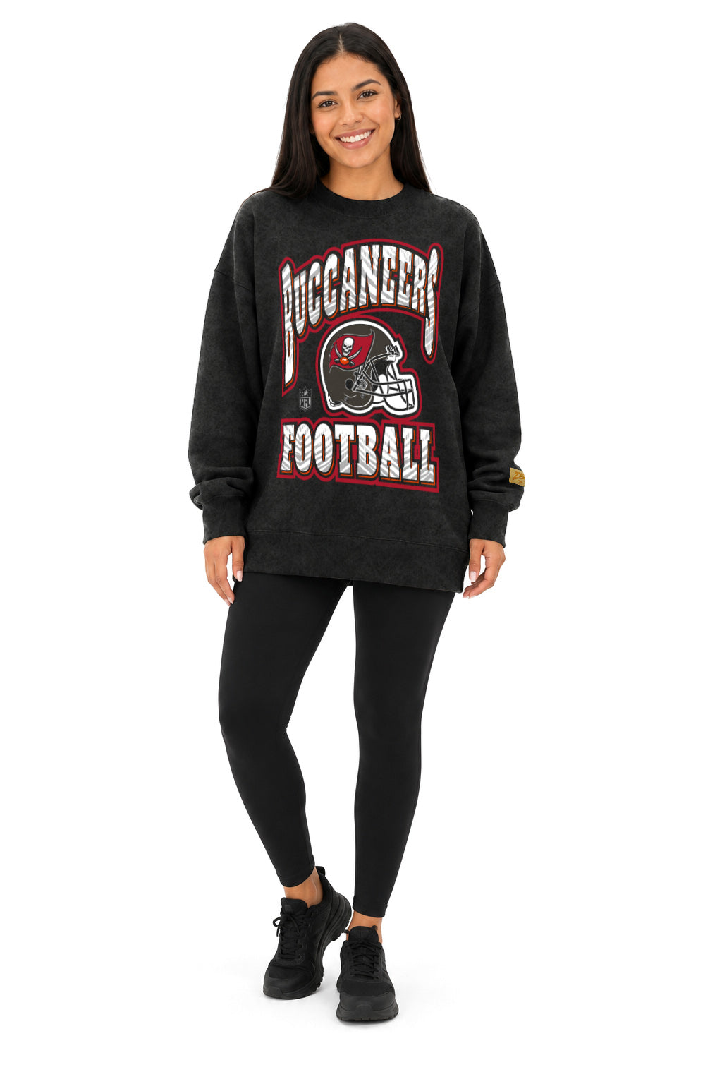 Zubaz NFL Tampa Bay Buccaneers Adult Unisex 90s Vintage All Pro Crewneck Sweatshirt