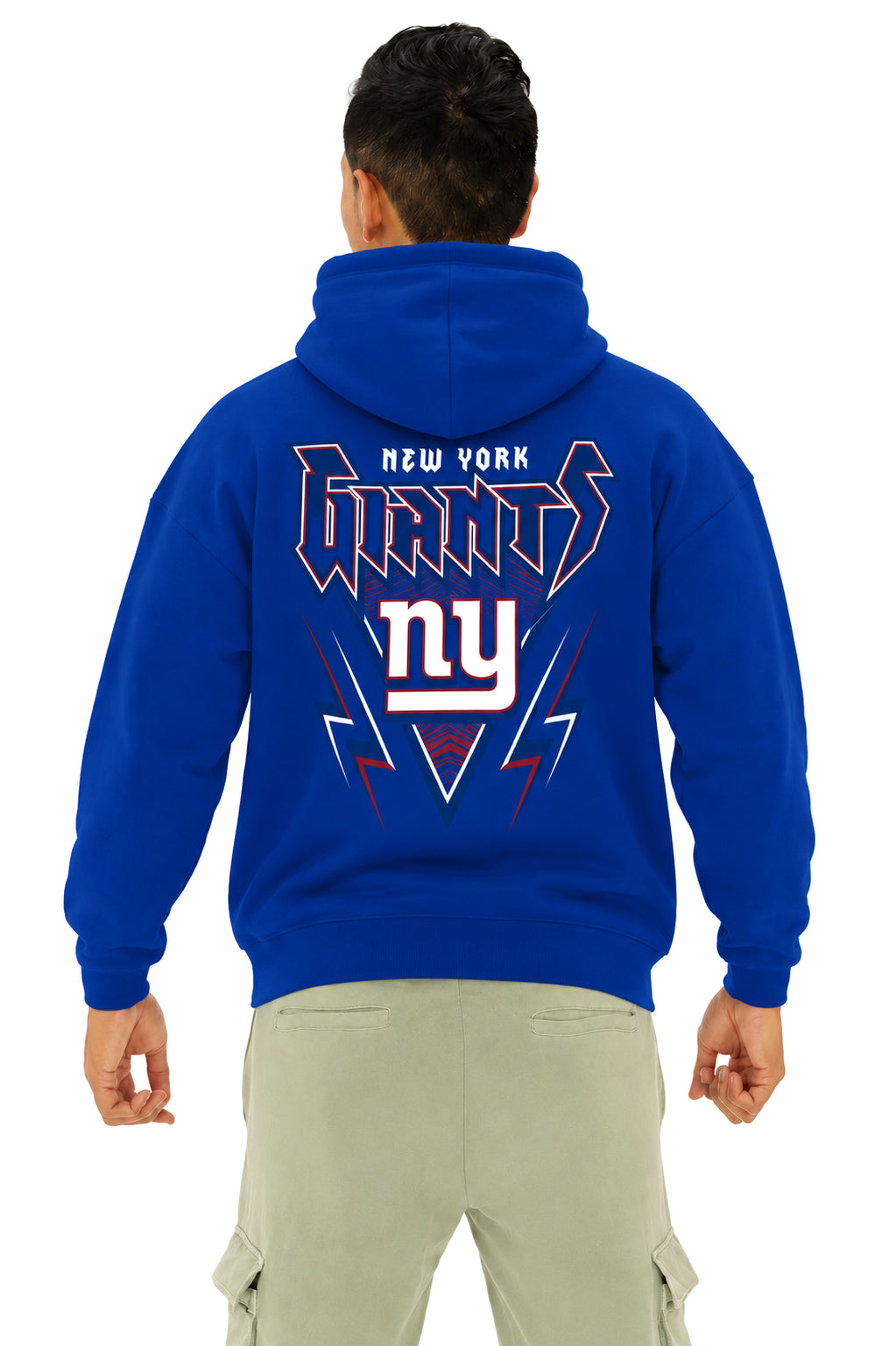 Zubaz NFL Men's & Women's 90s Heavy Metal Hoodie, New York Giants
