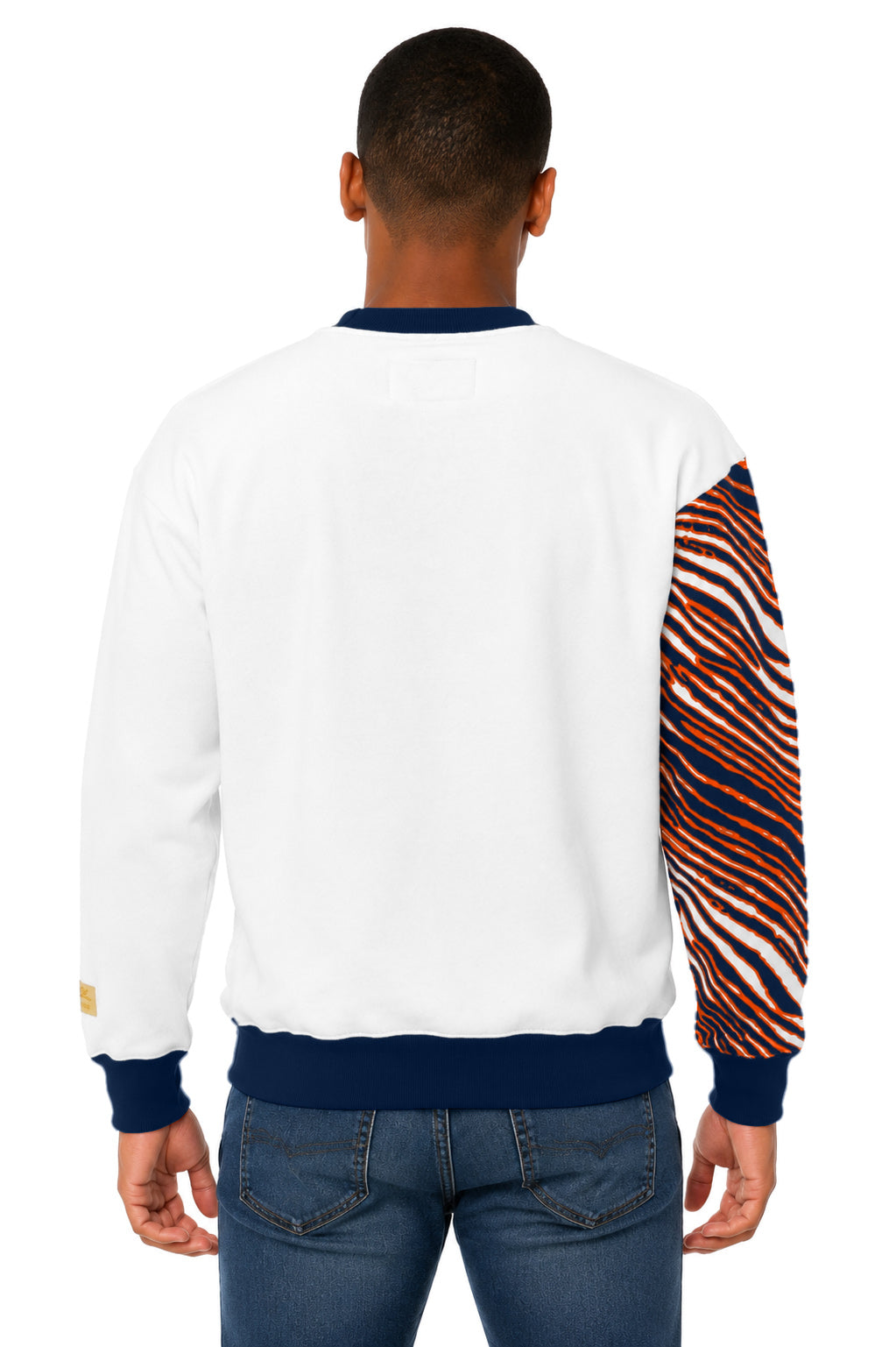 Zubaz NFL Men's & Women's 90s Strong Arm Crew, Chicago Bears
