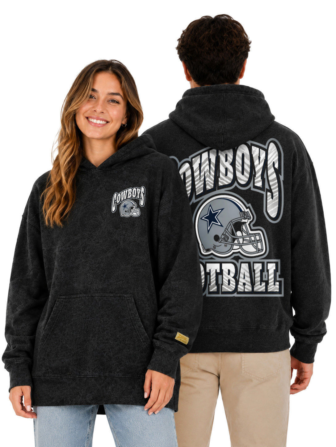Zubaz NFL Unisex 90s Vintage All Pro Hoodie, Dallas Cowboys