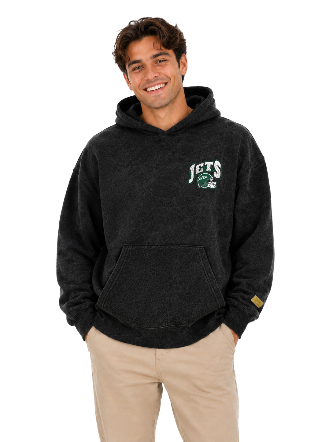 Zubaz NFL Unisex 90s Vintage All Pro Hoodie, New York Jets