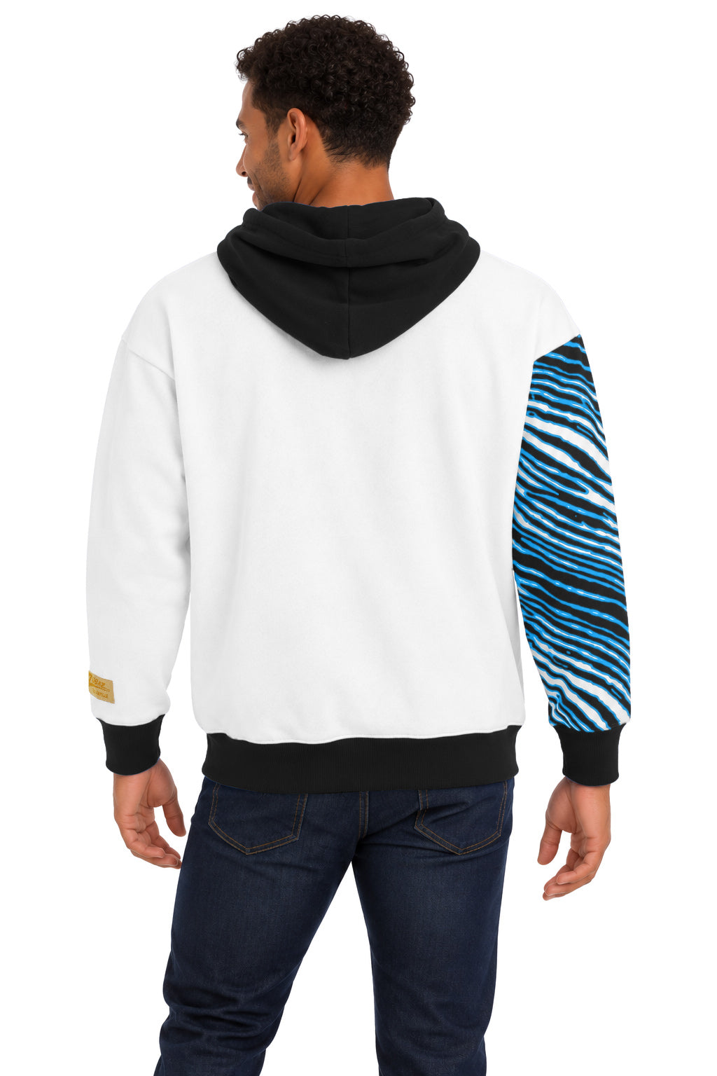 Zubaz NFL Men's & Women's 90s Strong Arm Hoodie, Carolina Panthers