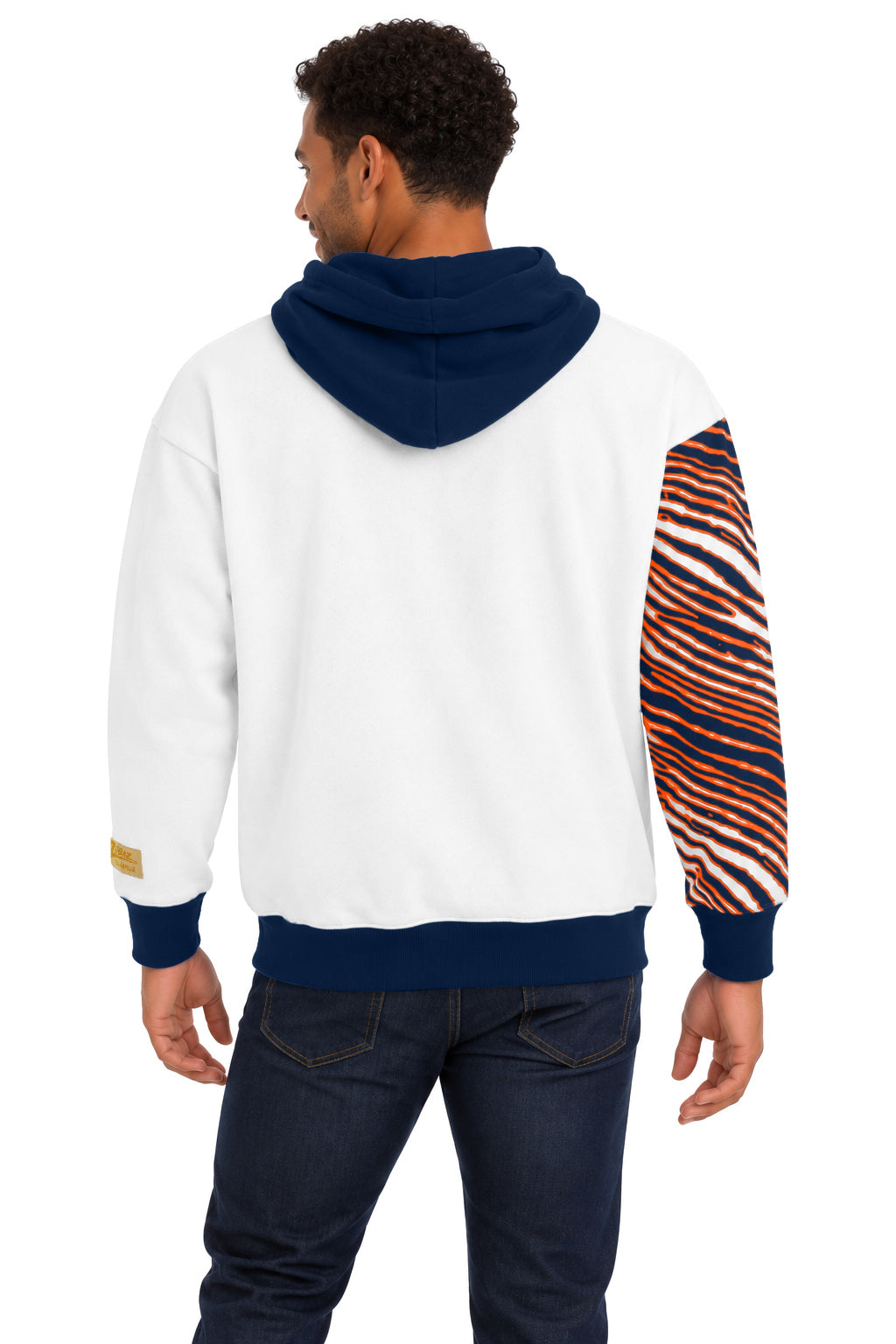 Zubaz NFL Men's & Women's 90s Strong Arm Hoodie, Chicago Bears