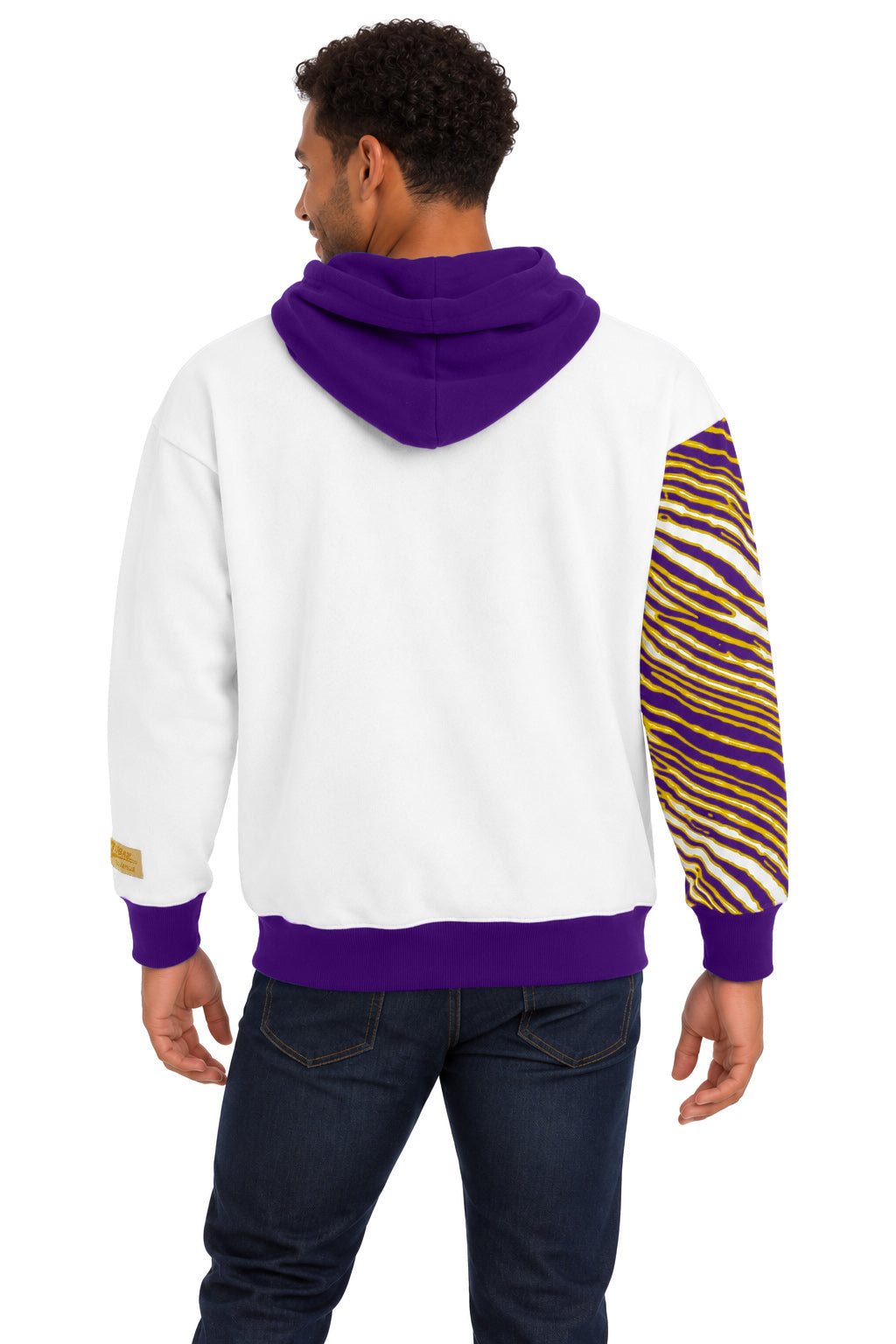 Zubaz NFL Men's & Women's 90s Strong Arm Hoodie, Minnesota Vikings