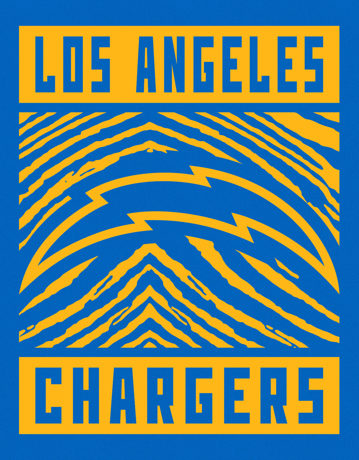 Zubaz NFL Los Angeles Chargers Men's Gridiron Crewneck