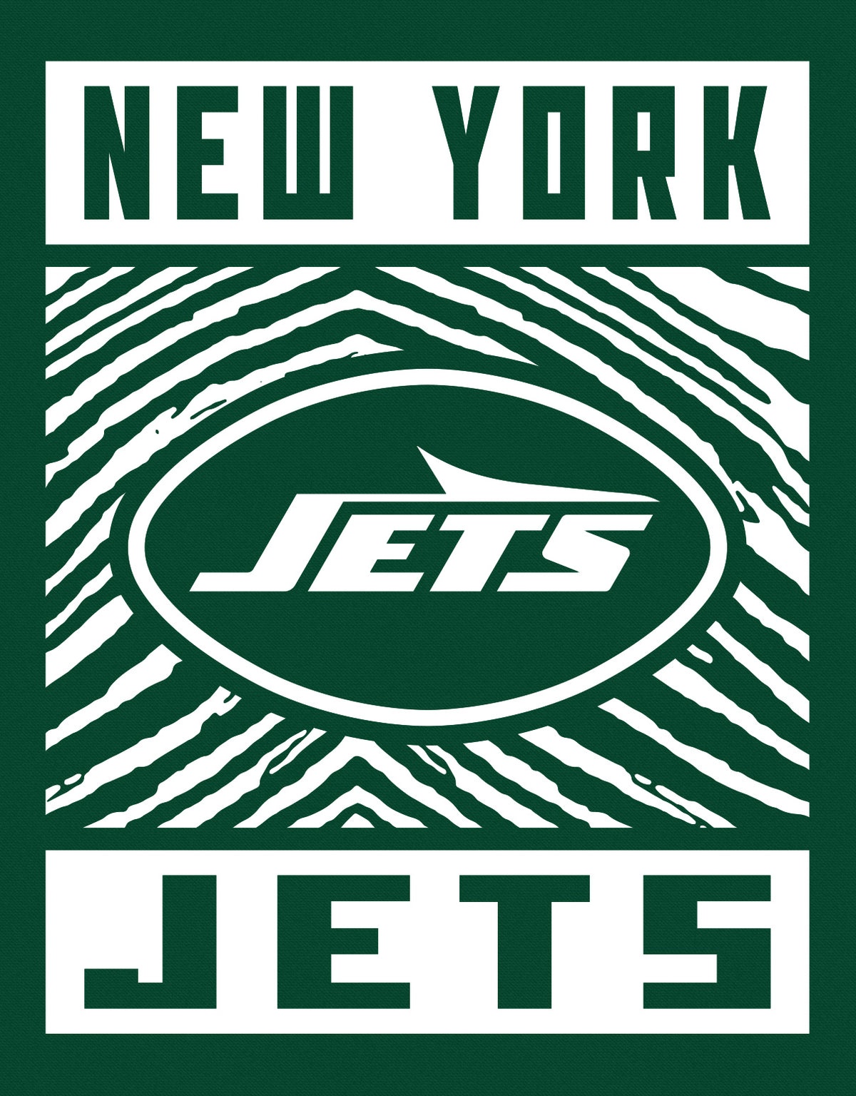 Zubaz NFL New York Jets Men's Gridiron Crewneck