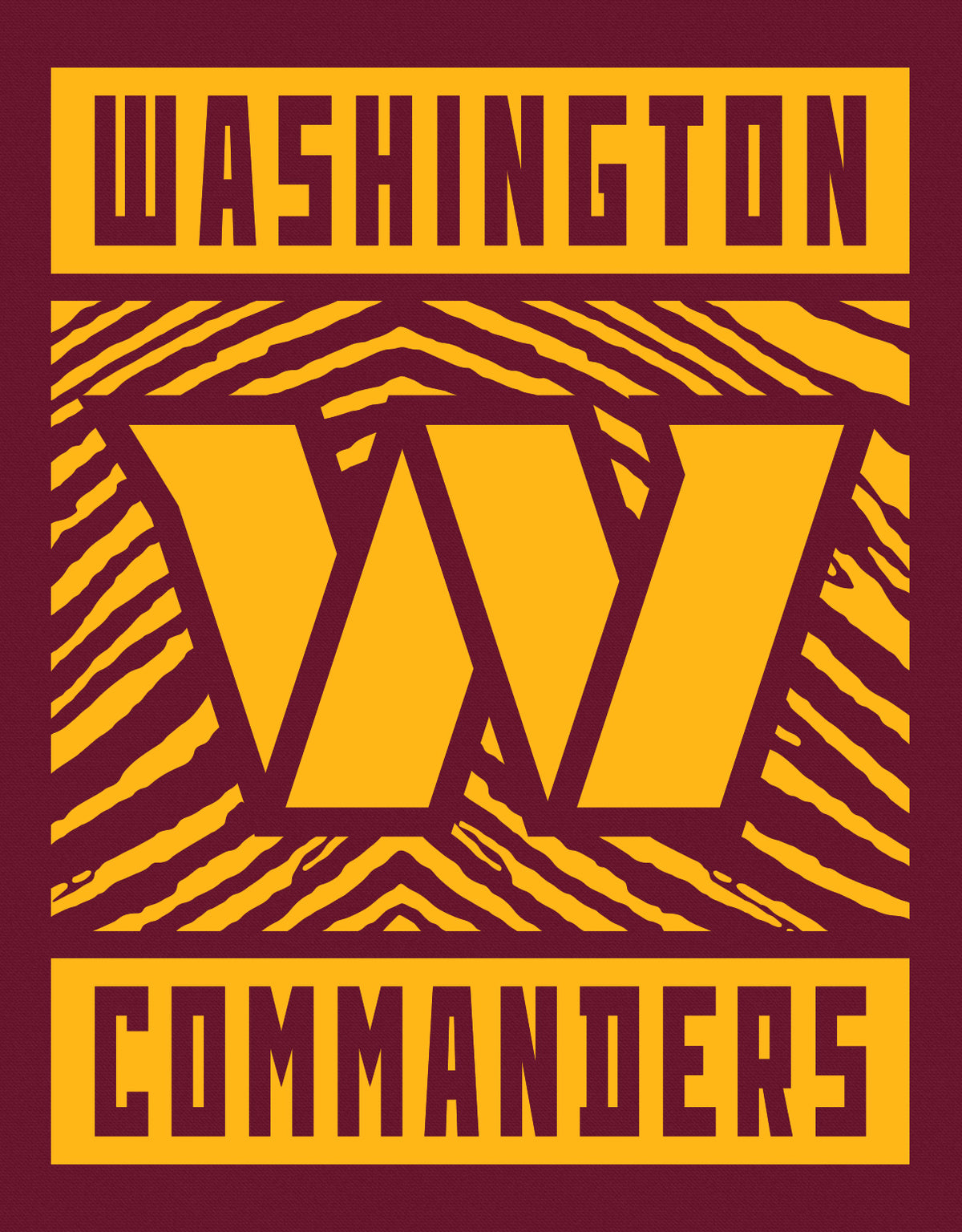 Zubaz NFL Washington Commanders Men's Gridiron Crewneck