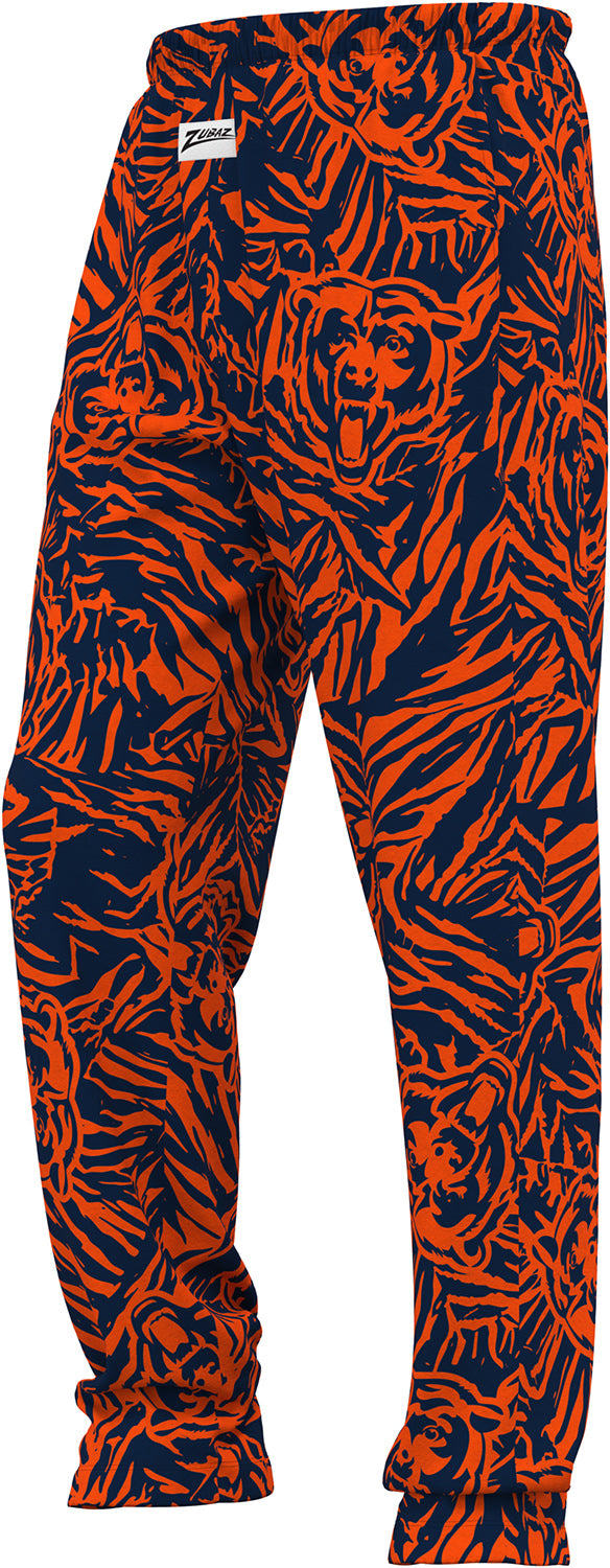 Zubaz NFL Chicago Bears Adult Unisex Jungle Z88 Pants