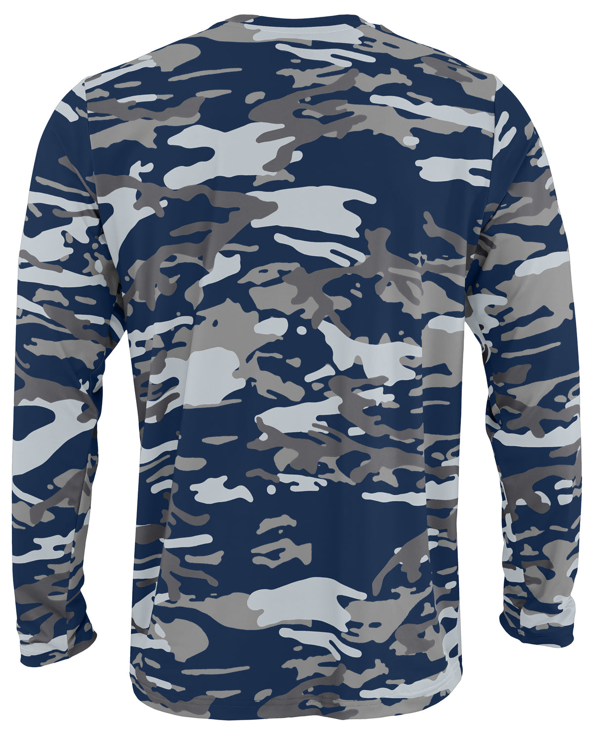 Zubaz NFL Dallas Cowboys Men's Alternate Color Camo White Circle Logo Long-Sleeve T-Shirt