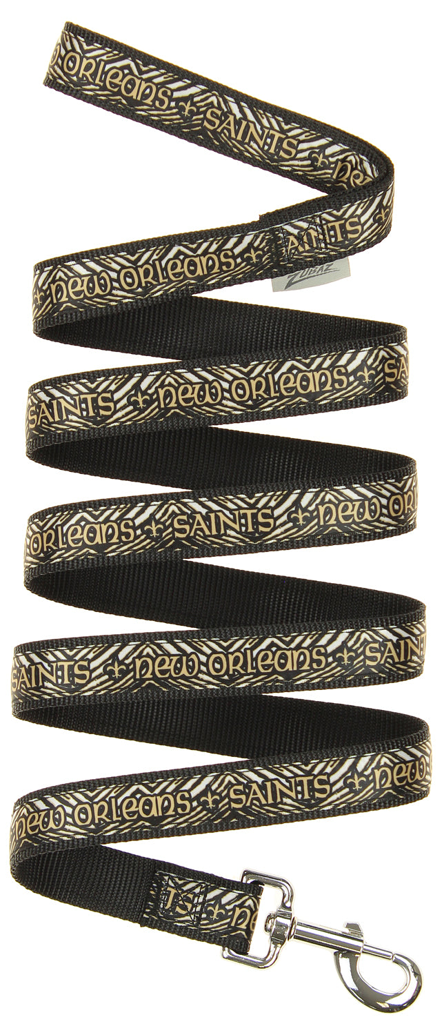 Zubaz X Pets First NFL New Orleans Saints Team Logo Leash For Dogs - Official NFL Saints Zubaz Apparel (1 of 4)