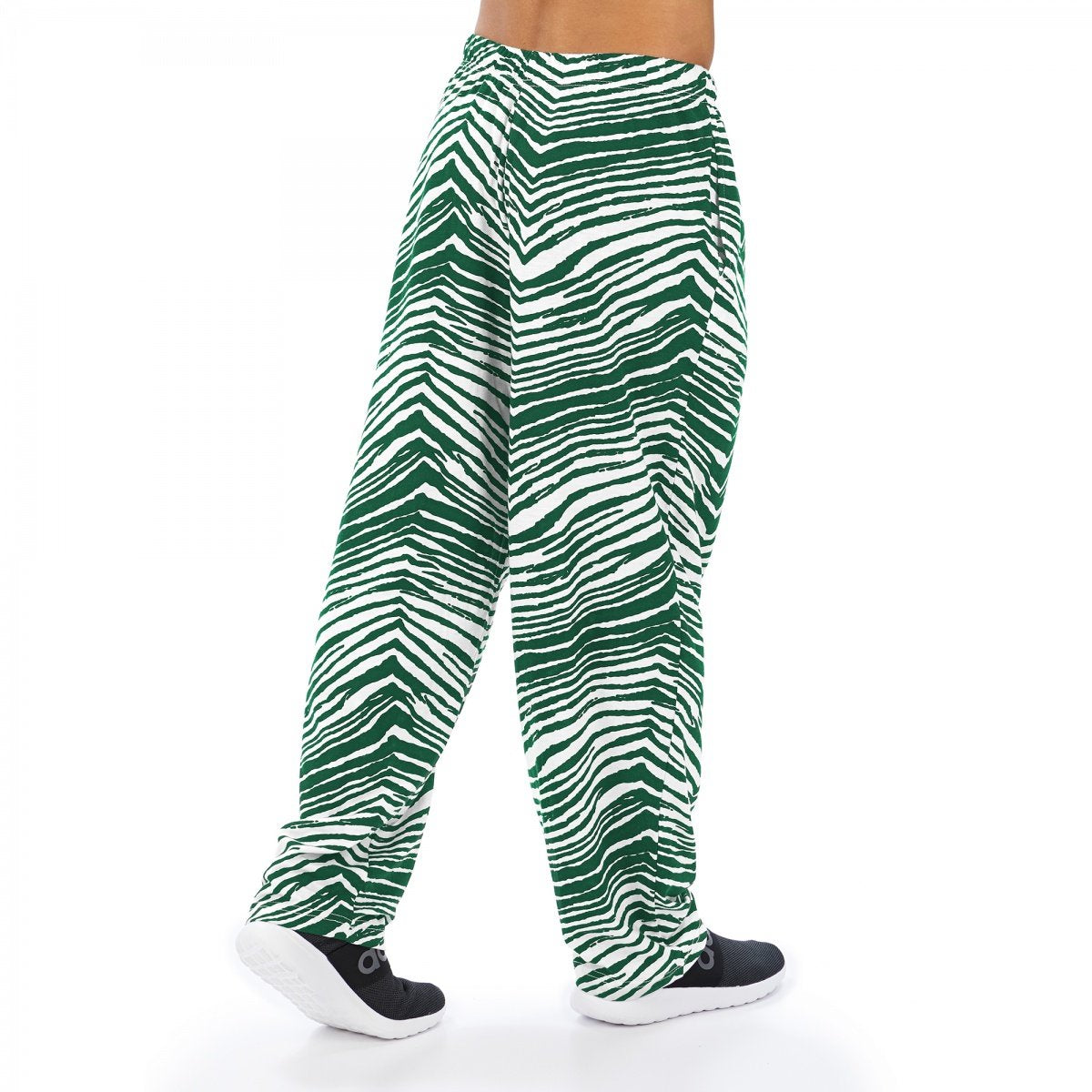 Zubaz NFL Men's New York Jets Single Line Zebra Print Team Pants
