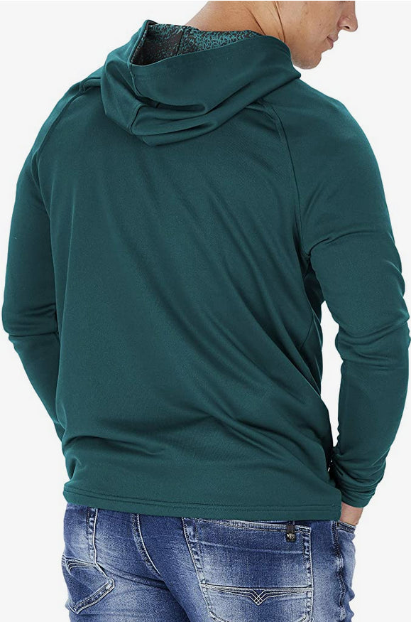 Zubaz Philadelphia Eagles NFL Men's Lightweight Hoodie With Static Hood Liner