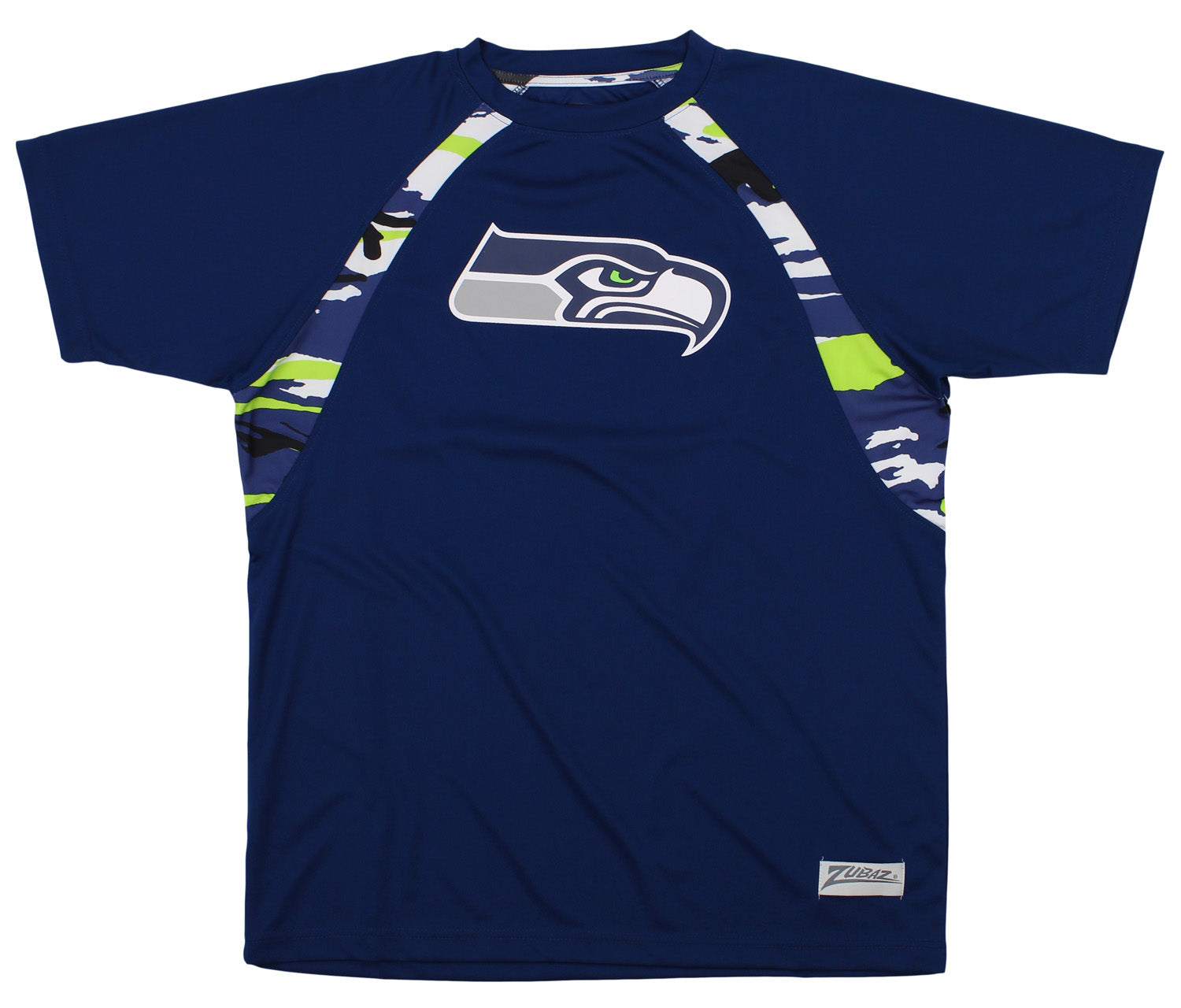 Zubaz NFL Men's Seattle Seahawks Camo Solid T-Shirt