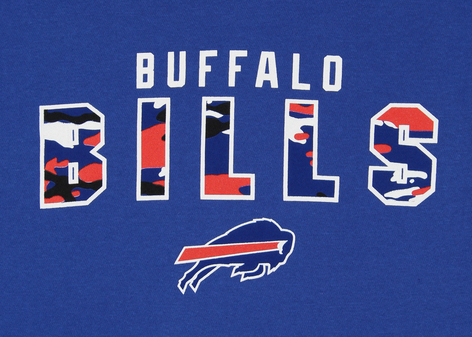 Zubaz NFL Men's Buffalo Bills Camo Block Logo Hoodie