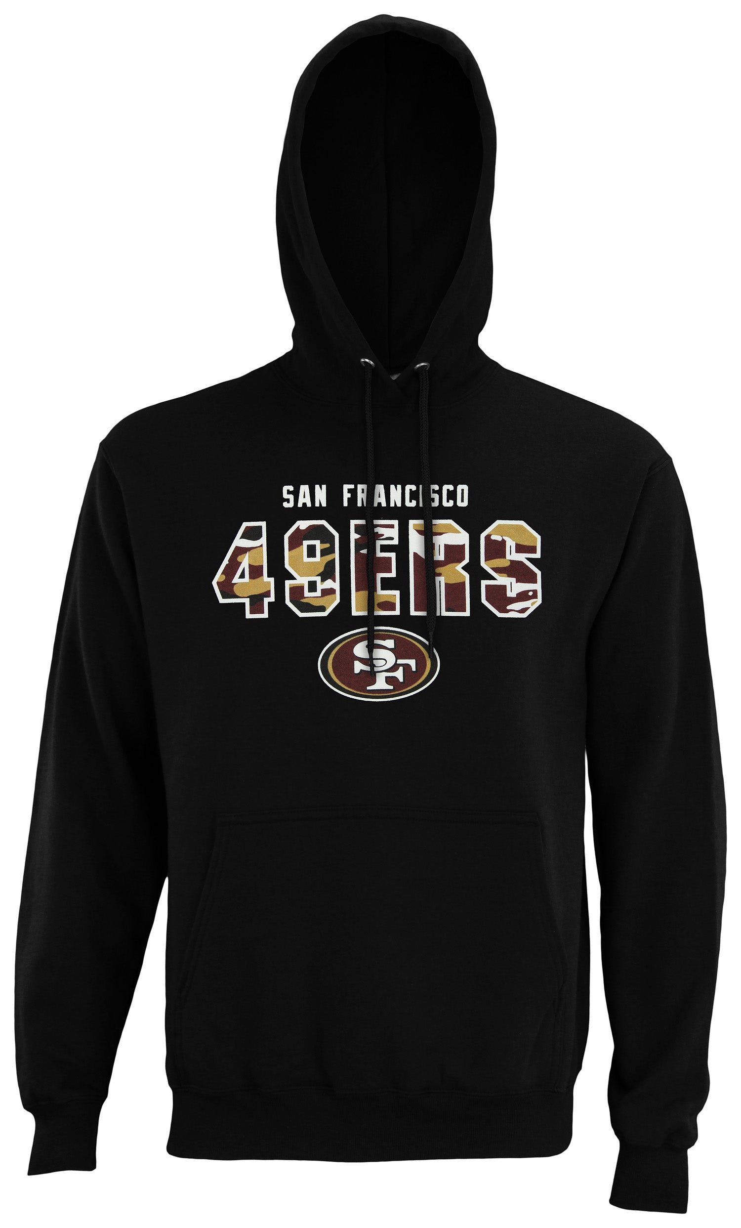 Zubaz NFL Men's San Francisco 49ers Camo Block Logo Hoodie