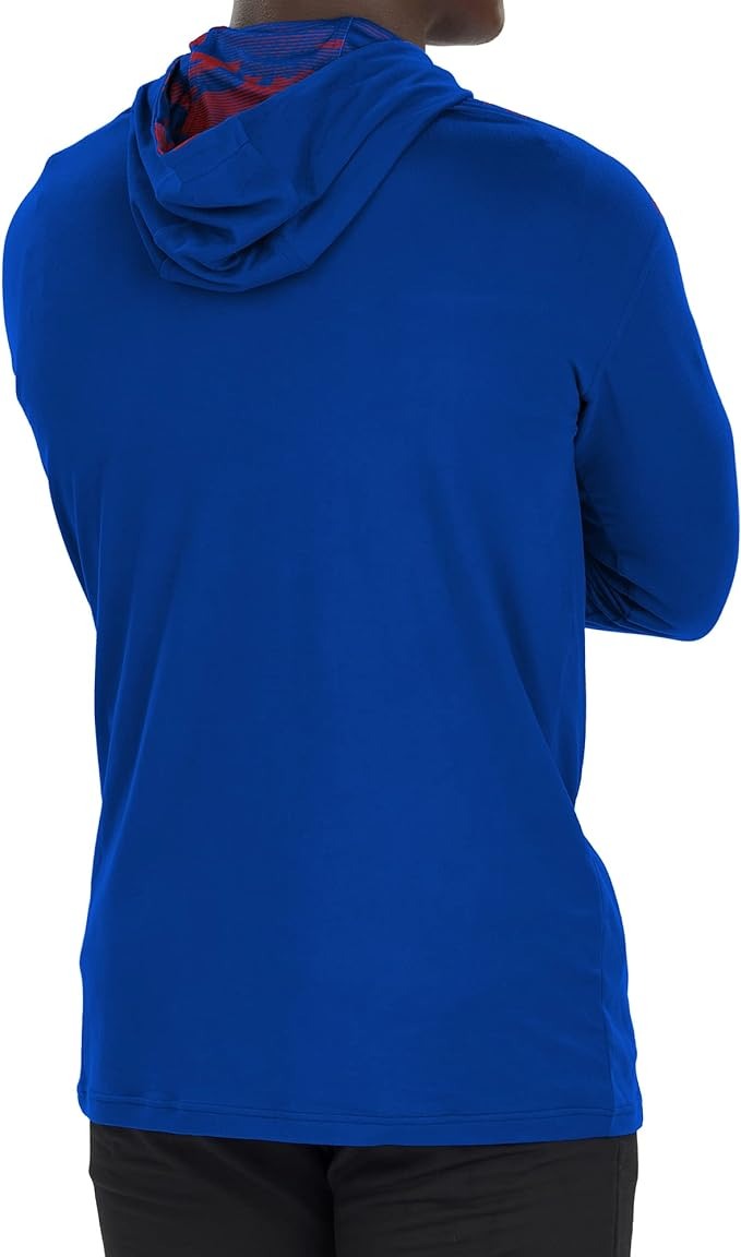 Zubaz NFL Men's Buffalo Bills Lightweight Elevated Hoodie with Camo Accents