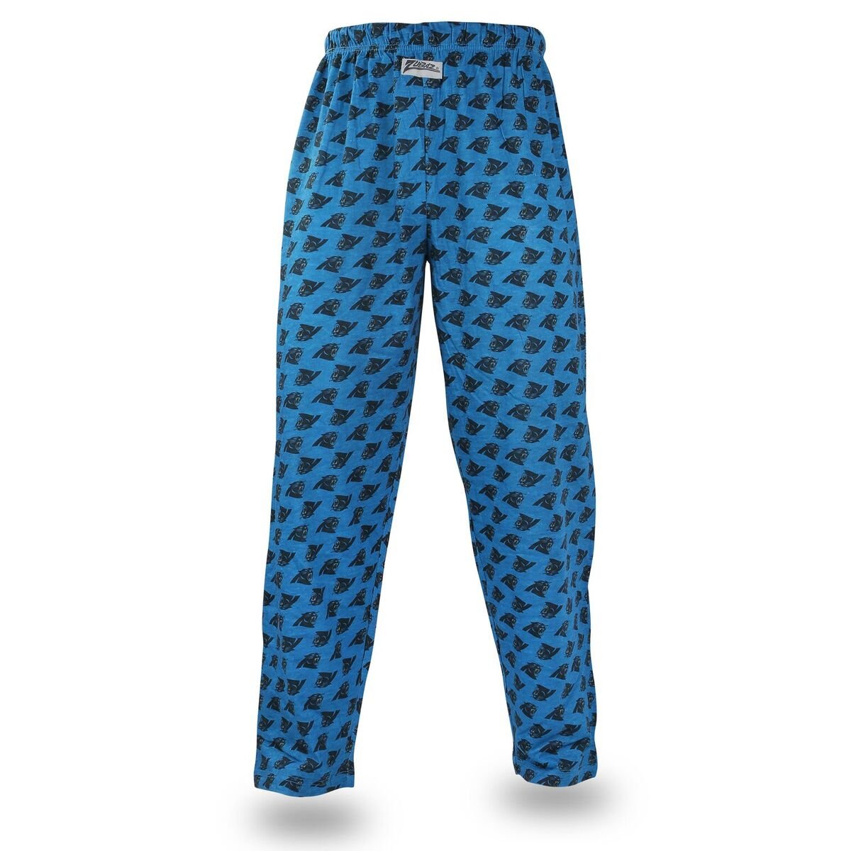 Zubaz NFL Football Men's Carolina Panthers Print Logo Comfy Pants, Blue