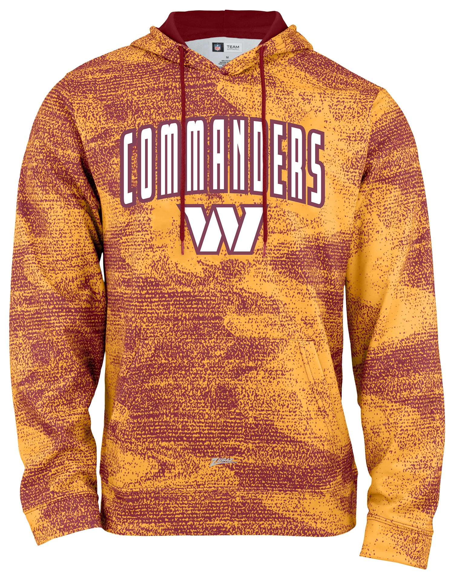 Zubaz NFL Men's Static Hoodie, Washington Commanders - Official NFL Commanders Zubaz Apparel (1 of 3)