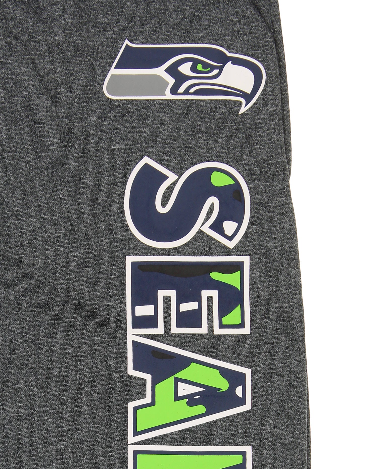 Zubaz NFL Men's Seattle Seahawks Poly Fleece Dark Heather Gray Sweatpants