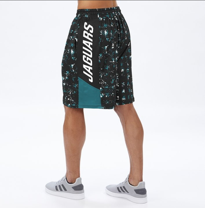 Zubaz NFL Men's Jacksonville Jaguars Color Grid Shorts