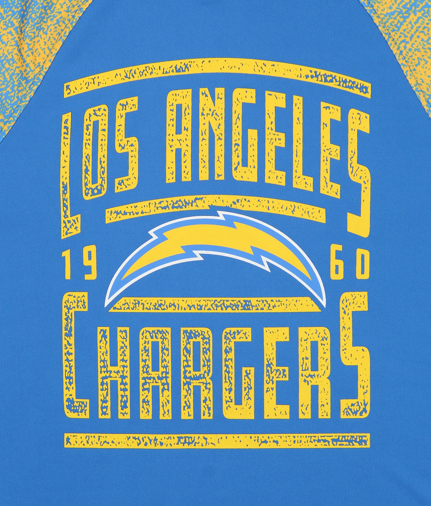 Zubaz NFL Men's Los Angeles Chargers Light Weight Pullover Hoodie with Static Sleeves