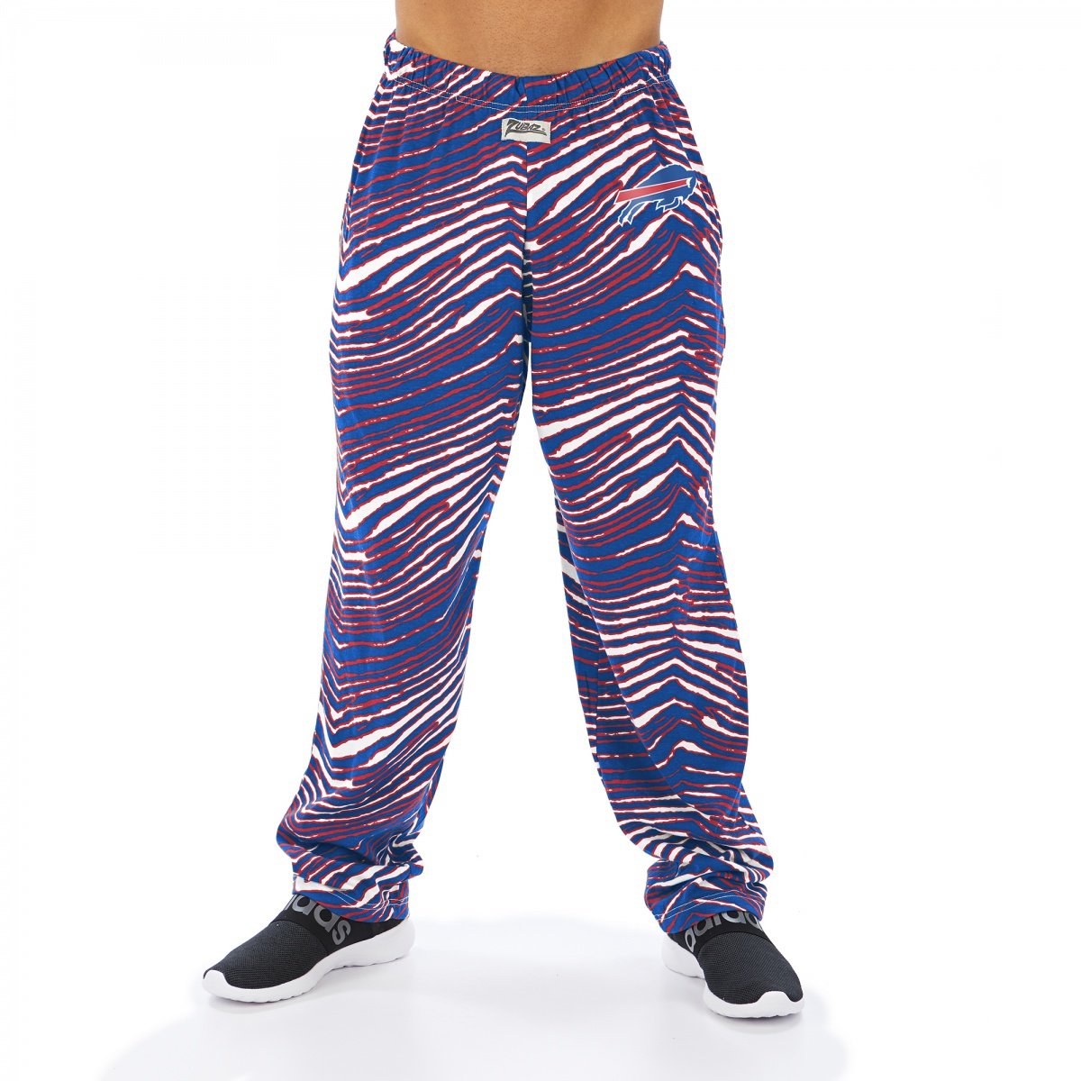 Zubaz NFL Men's Buffalo Bills Classic Zebra Print Team Logo Pants