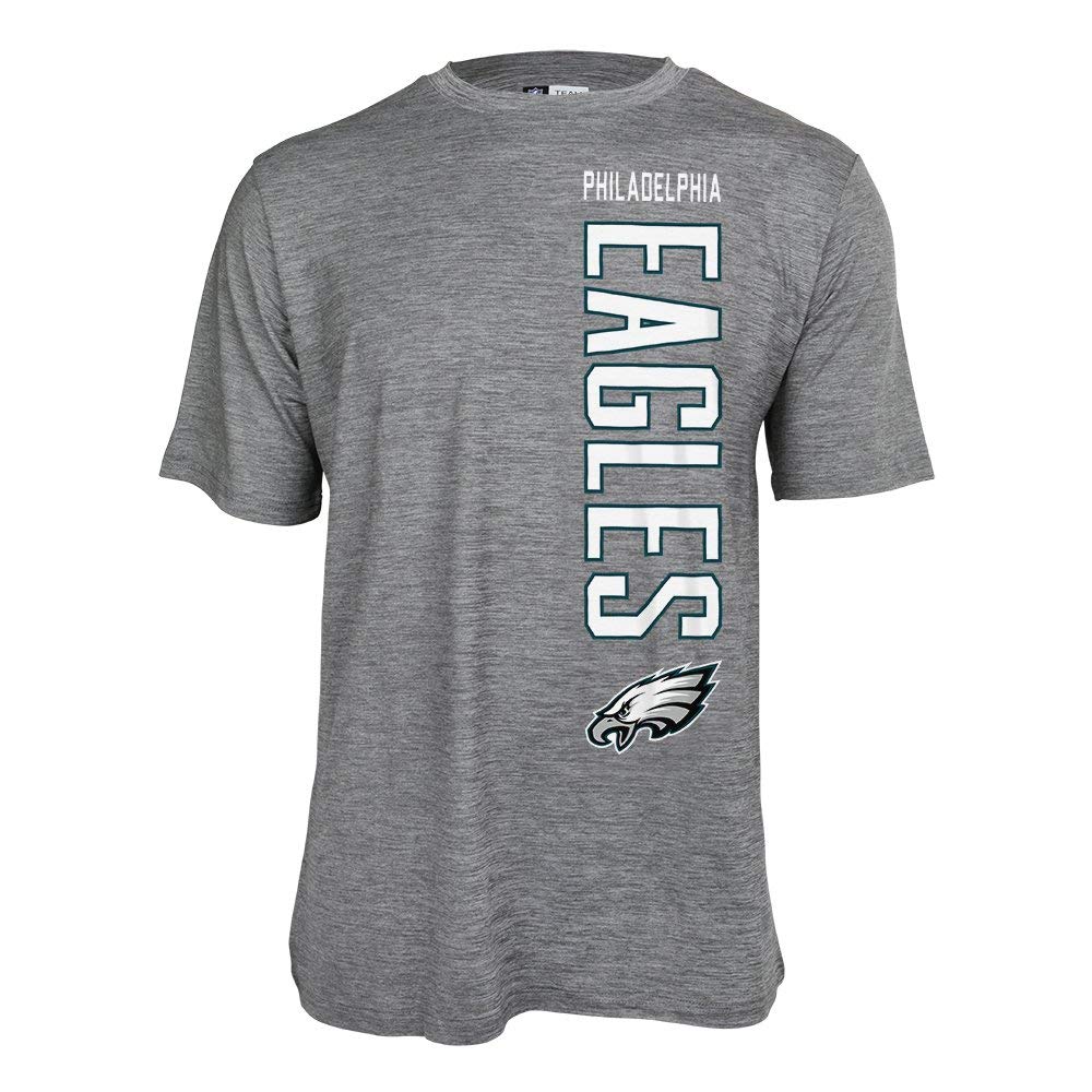 Zubaz NFL Men's Philadelphia Eagles Vertical Team Name Graphic Tee