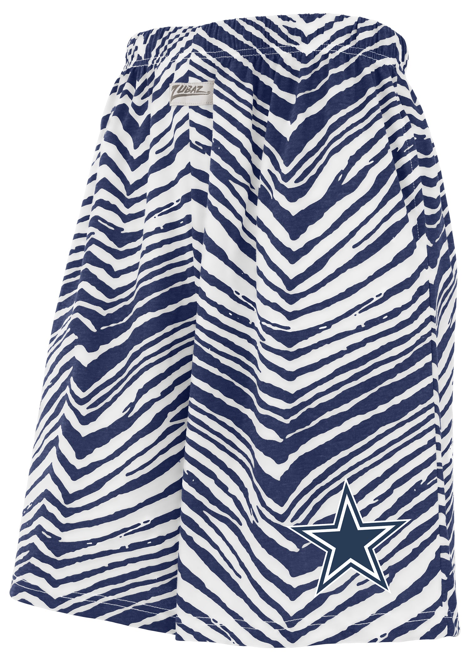 Zubaz NFL Adult Unisex Z88 Zebra Short for Men and Women, Dallas Cowboys